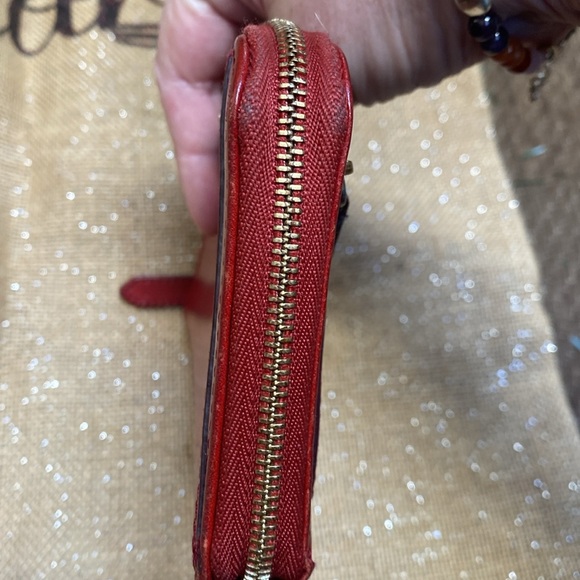 Burberry red leather long wallet classic - Picture 5 of 11